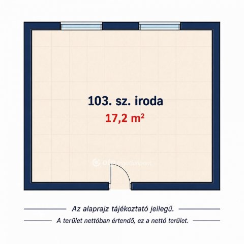 Kiadó iroda, Debrecenben 62 E Ft / hó, 1 szobás