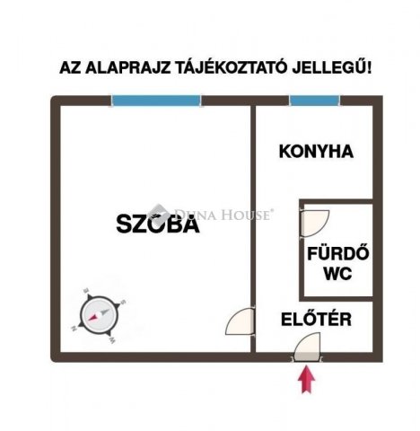 Eladó panellakás, Cegléden 36.9 M Ft, 1 szobás