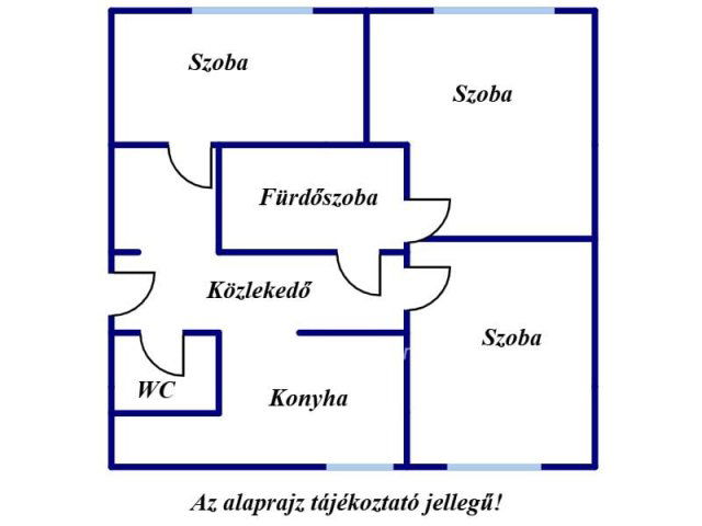 Eladó téglalakás, Nyíregyházán 48.8 M Ft, 3 szobás