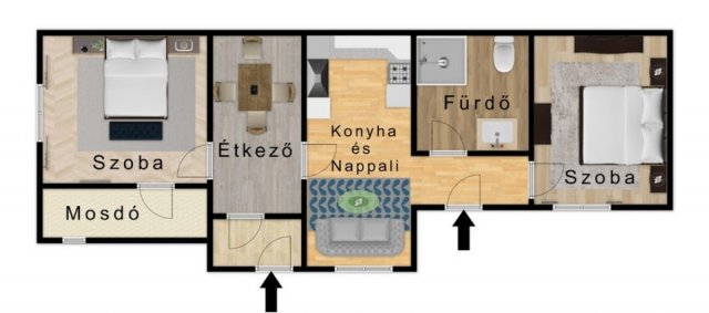 Kiadó családi ház, albérlet, Sajóörösön 200 E Ft / hó