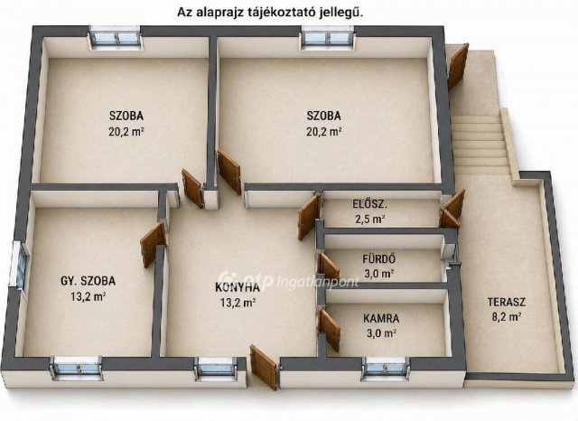 Eladó családi ház, Tardoson 43 M Ft, 3 szobás