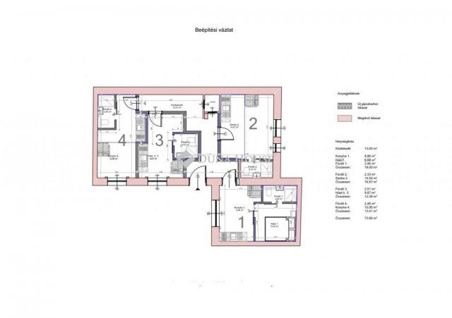 Eladó téglalakás, Budapesten, XIII. kerületben 38 M Ft