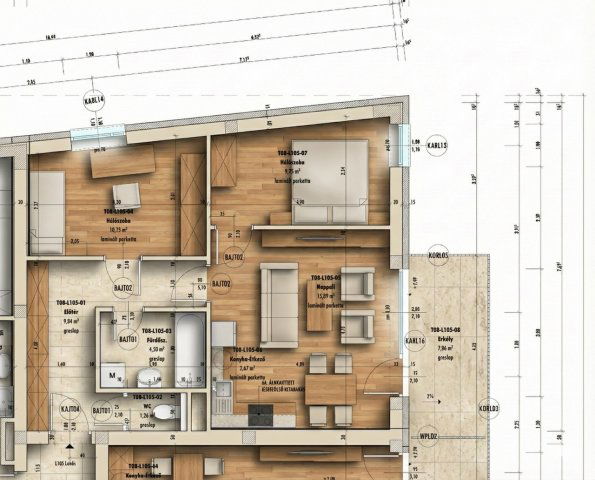 Eladó téglalakás, Nyíregyházán, Semmelweis utcában 62.9 M Ft