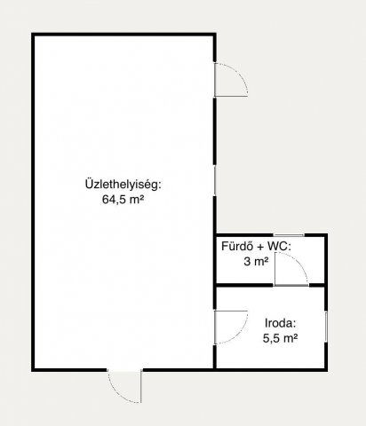 Eladó üzlethelyiség, Kiskunlacházán 55 M Ft
