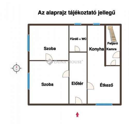 Eladó ikerház, Pilisen, Rózsa utcában 42.5 M Ft, 2 szobás