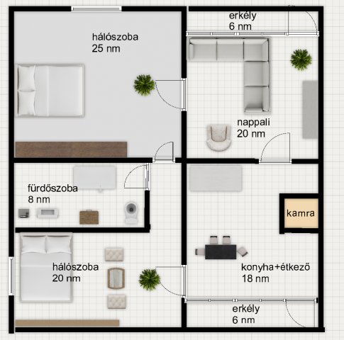Eladó téglalakás, Pécsett 109.9 M Ft, 3 szobás