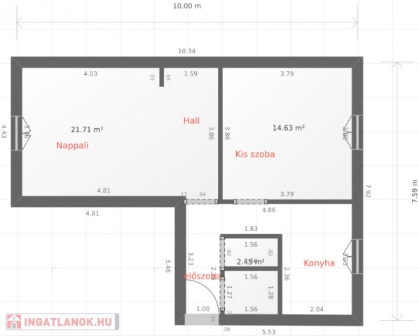 Eladó panellakás, Székesfehérvárott 43 M Ft, 2+1 szobás