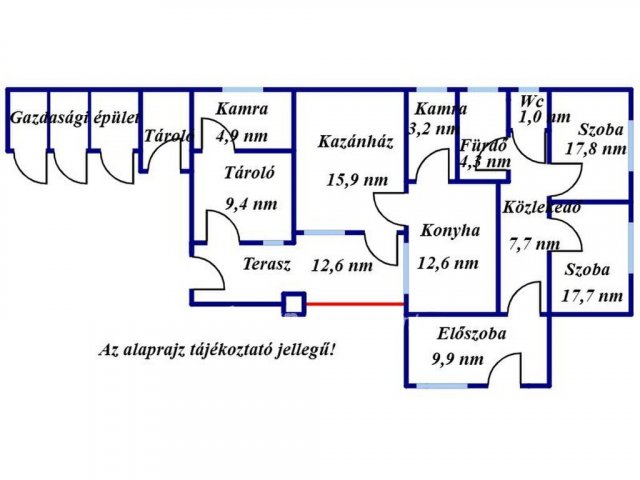Eladó családi ház, Füzesgyarmaton 19.5 M Ft, 2 szobás