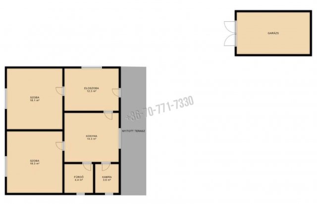 Eladó családi ház, Hevesen 25.5 M Ft, 3 szobás