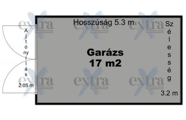 Eladó garázs, Szegeden 14.9 M Ft, 1 szobás / költözzbe.hu