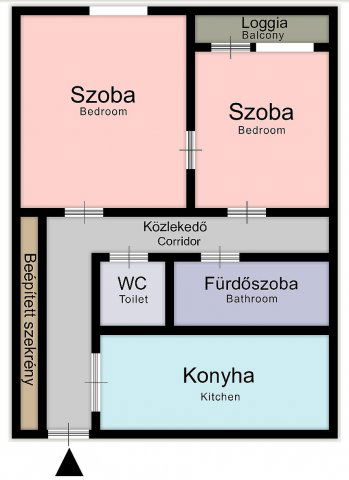 Eladó panellakás, Budapesten, XIV. kerületben 59.9 M Ft, 2 szobás