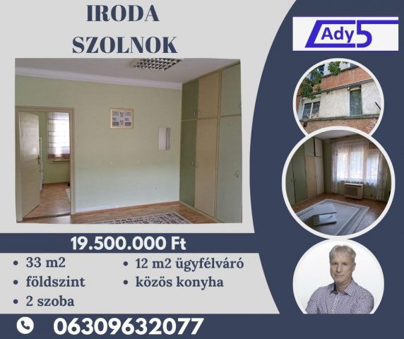 Eladó iroda, Szolnokon 19.5 M Ft, 2 szobás / költözzbe.hu