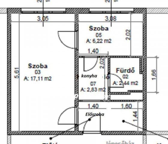 Eladó panellakás, Miskolcon 25.9 M Ft, 1+1 szobás