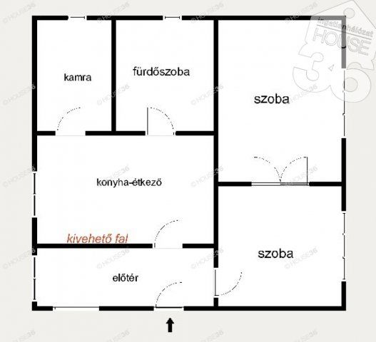 Eladó családi ház, Városföldön 65.5 M Ft, 2 szobás