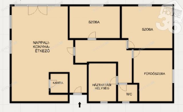 Eladó családi ház, Kecskeméten 67.9 M Ft, 3 szobás