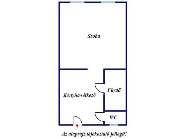 Eladó téglalakás, Szegeden 26.9 M Ft, 1 szobás