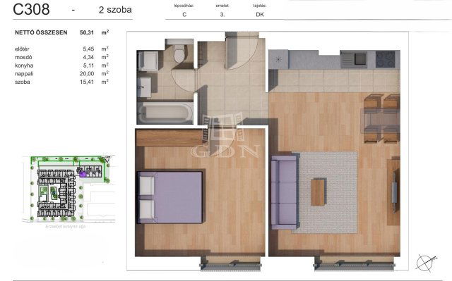 Eladó téglalakás, Budapesten, XIV. kerületben 80.32 M Ft