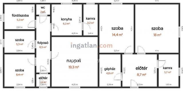 Eladó családi ház, Kocséren 27.9 M Ft, 4 szobás