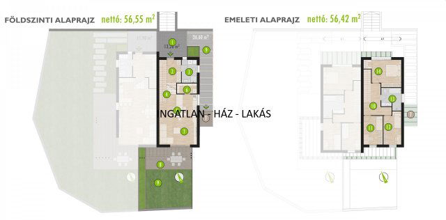 Eladó ikerház, Mogyoródon 109.99 M Ft, 4 szobás