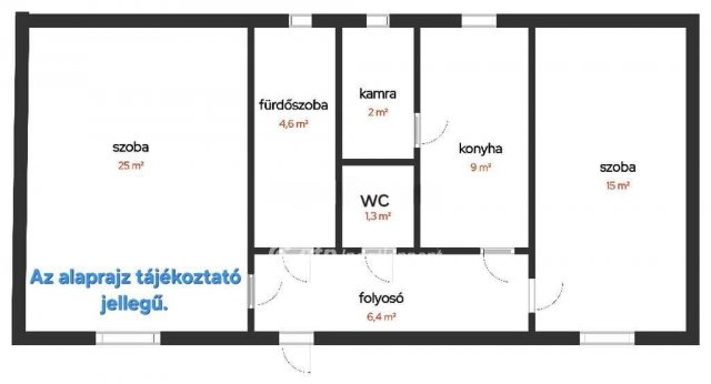Eladó téglalakás, Kunszentmártonban 9.999 M Ft, 2 szobás