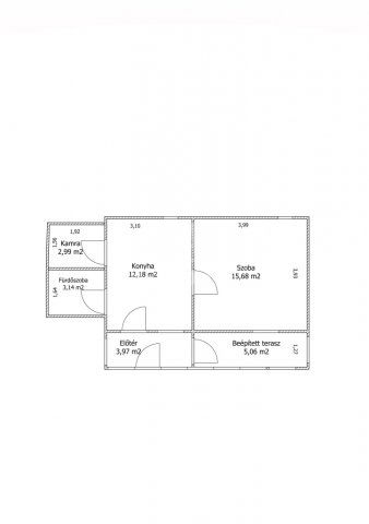 Eladó téglalakás, Budapesten, XXI. kerületben 37 M Ft, 1 szobás