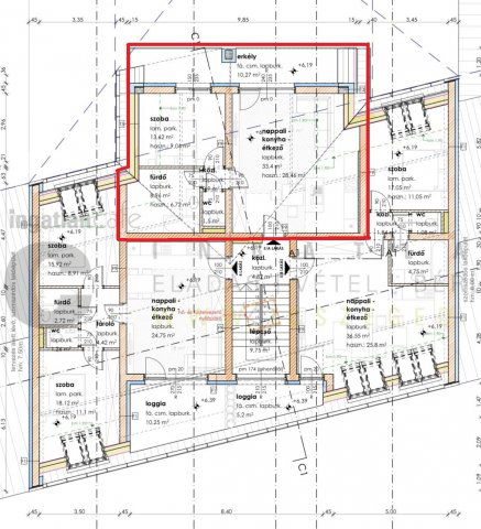 Eladó téglalakás, Szegeden, Homok utcában 65.8 M Ft, 2 szobás