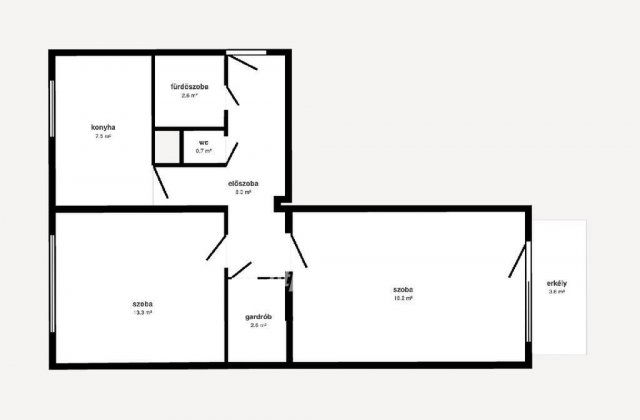 Eladó panellakás, Miskolcon 33.9 M Ft, 2 szobás