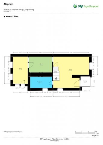 Eladó téglalakás, Pápán 58.5 M Ft, 2+2 szobás