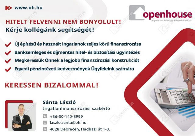 Kiadó iroda, Debrecenben 85 E Ft / hó, 1 szobás