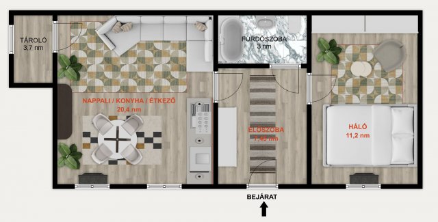 Eladó téglalakás, Budapesten, VI. kerületben 74.9 M Ft