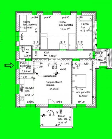 Eladó sorház, Dunaharasztin 99.99 M Ft, 4 szobás