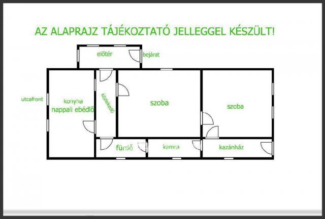 Eladó családi ház, Tiszavasváriban 21.5 M Ft, 2 szobás