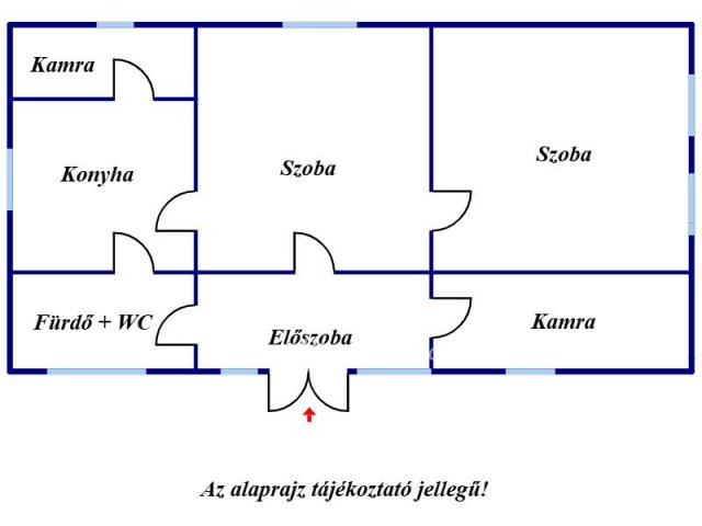 Eladó családi ház, Öcsödön 6.5 M Ft, 2 szobás