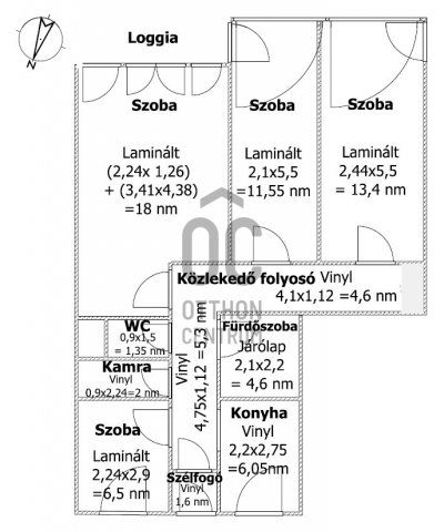 Eladó téglalakás, Makón 49.9 M Ft, 4 szobás