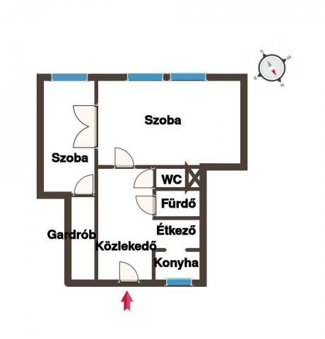 Eladó téglalakás, Budapesten, X. kerületben 44.99 M Ft, 2 szobás