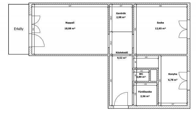 Eladó panellakás, Kazincbarcikán 27 M Ft, 2 szobás