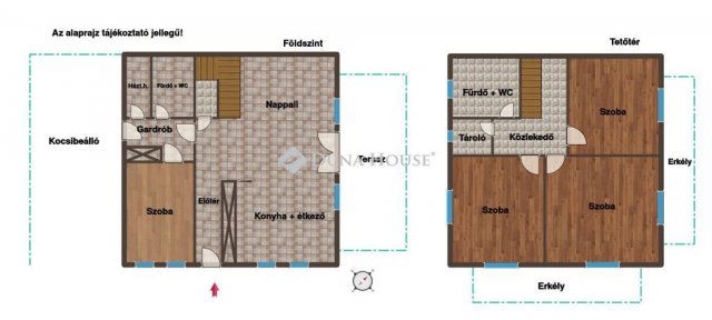 Eladó ikerház, Nemesvámoson 149 M Ft, 5 szobás