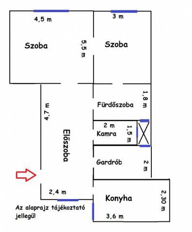 Eladó téglalakás, Budapesten, X. kerületben 60 M Ft, 2 szobás