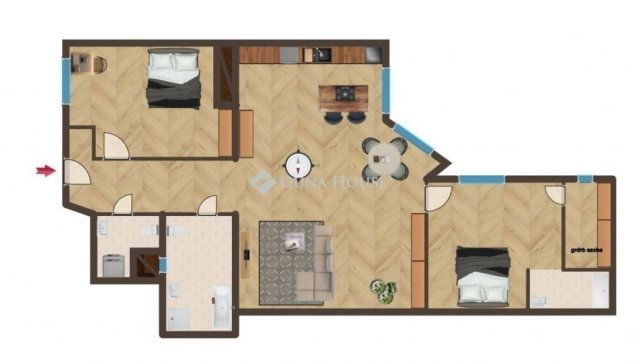 Eladó téglalakás, Budapesten, V. kerületben 249 M Ft, 3 szobás