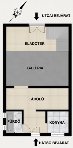 Eladó üzlethelyiség, Budapesten, VII. kerületben, Garay utcában