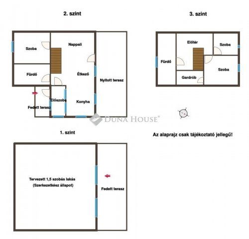 Eladó családi ház, Telkin 134.99 M Ft, 3+1 szobás