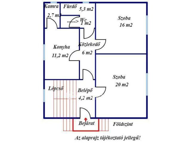 Eladó családi ház, Baján 49 M Ft, 5 szobás