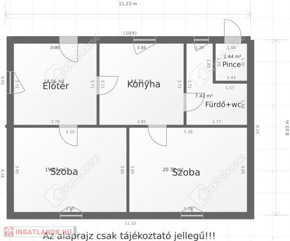 Eladó családi ház, Gyömrőn 52 M Ft, 2 szobás
