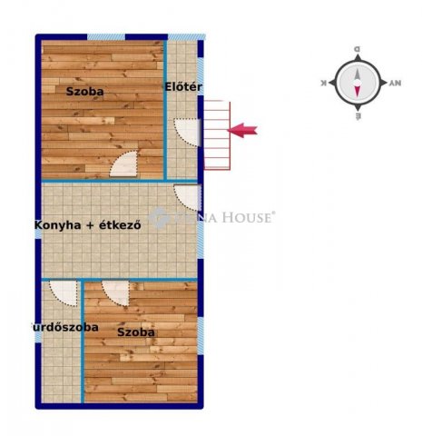 Eladó családi ház, Nyírbogdányon 19.9 M Ft, 2 szobás
