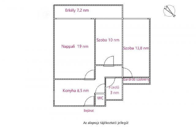 Eladó téglalakás, Budapesten, XX. kerületben 83 M Ft, 3 szobás