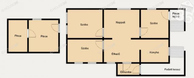 Eladó családi ház, Kecskeméten 55 M Ft, 3 szobás