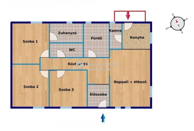 Eladó családi ház, Nyékládházán 64.9 M Ft, 4 szobás