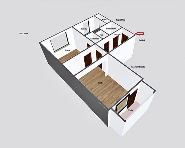 Eladó panellakás, Békéscsabán 24.35 M Ft, 2 szobás