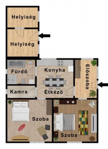 Eladó családi ház, Dédestapolcsányban 32.9 M Ft, 2 szobás