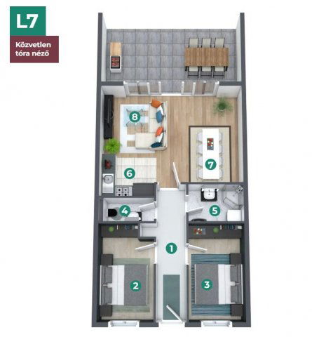 Eladó téglalakás, Balatonszemesen 152.9 M Ft, 3 szobás